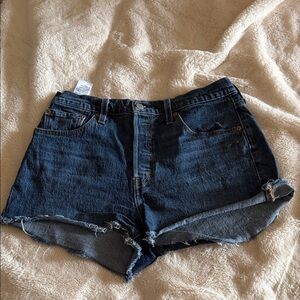 Levi's Dark Blue Jean Shorts